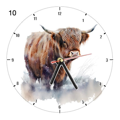 Clocks with 14x different Highland Cows - Group C