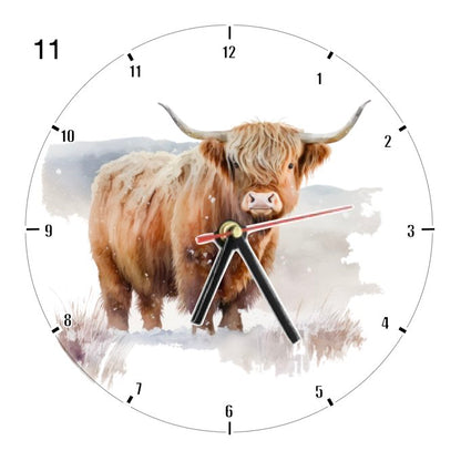 Clocks with 14x different Highland Cows - Group C