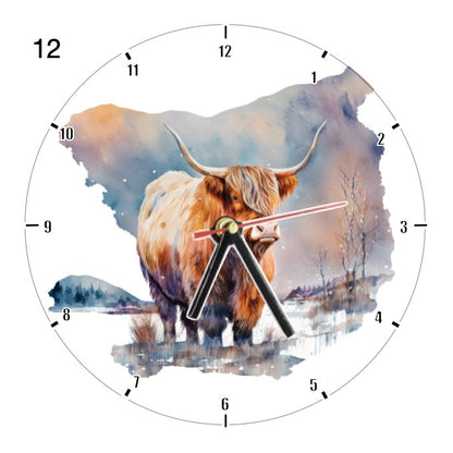 Clocks with 14x different Highland Cows - Group C