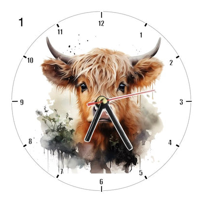 Clocks with 14x different Highland Cows - Group C