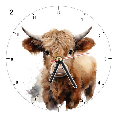 Clocks with 14x different Highland Cows - Group C