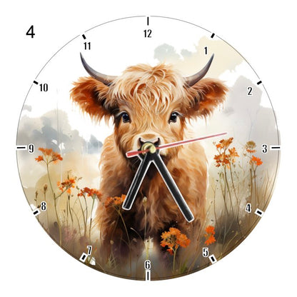 Clocks with 14x different Highland Cows - Group C