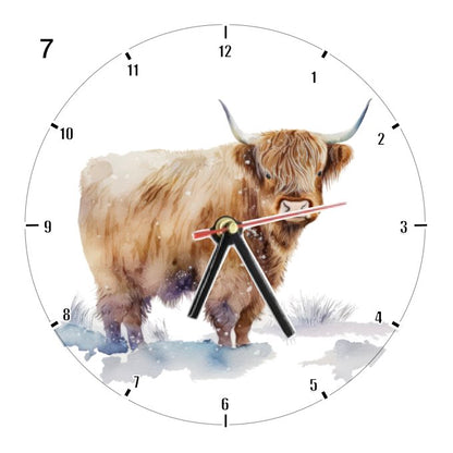 Clocks with 14x different Highland Cows - Group C