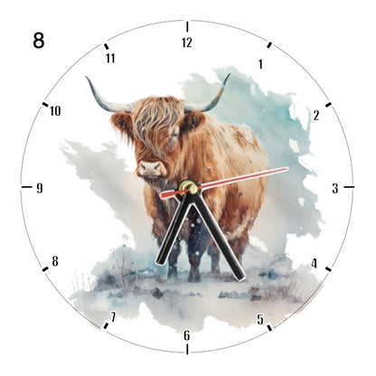 Clocks with 14x different Highland Cows - Group C
