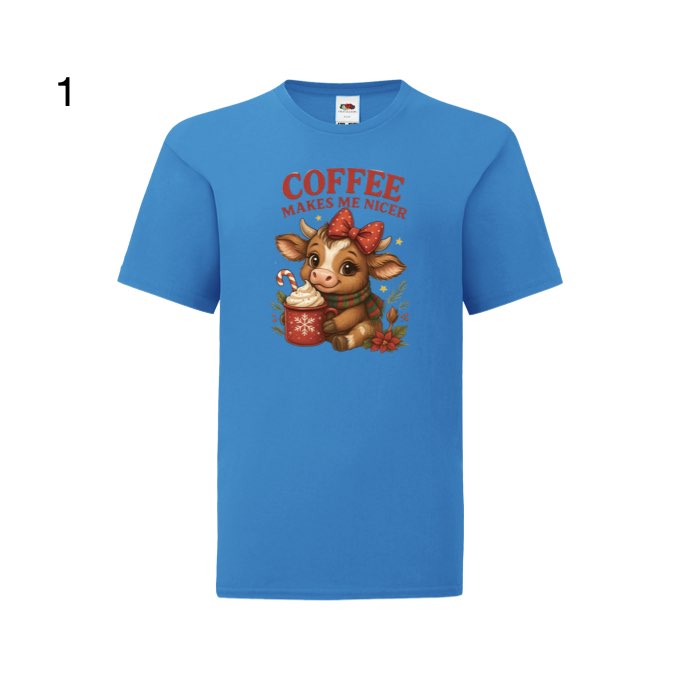 Kids - Christmas Highland Cows with Sayings - Images x9