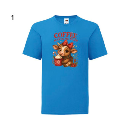 Kids - Christmas Highland Cows with Sayings - Images x9