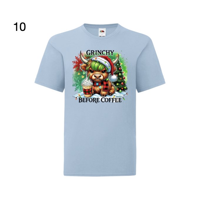 Kids - Christmas Highland Cows with Sayings - Images x9