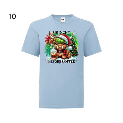 Kids - Christmas Highland Cows with Sayings - Images x9