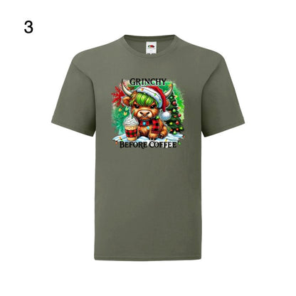 Kids - Christmas Highland Cows with Sayings - Images x9