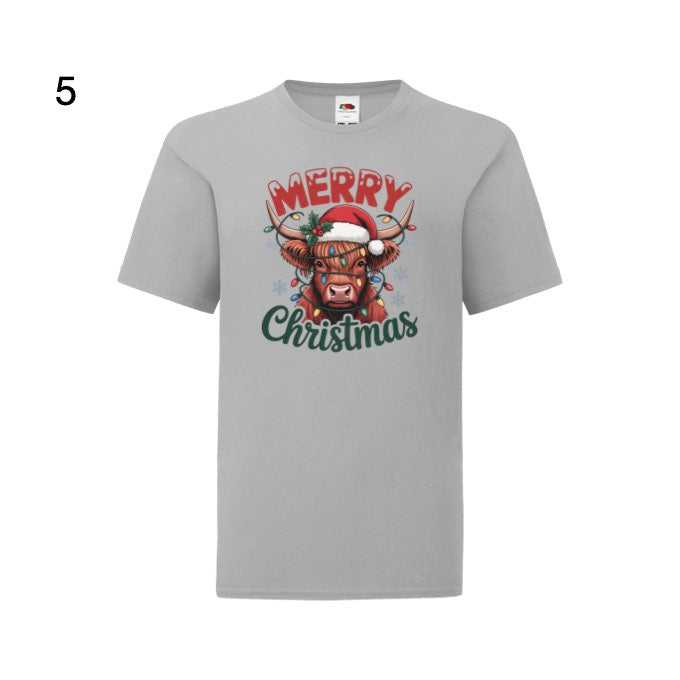 Kids - Christmas Highland Cows with Sayings - Images x9