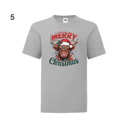 Kids - Christmas Highland Cows with Sayings - Images x9