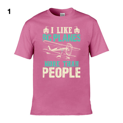 Mens T-Shirt (Gildan Softstyle 64000) - 11 Colours to choose from with 'I like RC planes more than people')