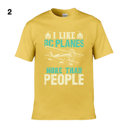 Mens T-Shirt (Gildan Softstyle 64000) - 11 Colours to choose from with 'I like RC planes more than people')