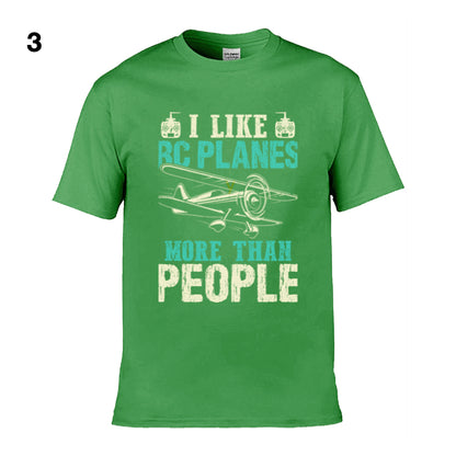 Mens T-Shirt (Gildan Softstyle 64000) - 11 Colours to choose from with 'I like RC planes more than people')