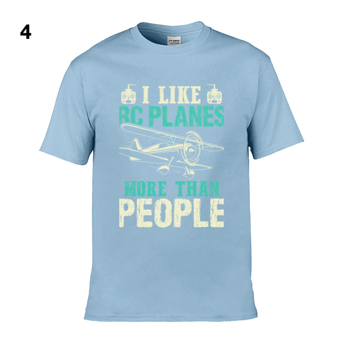 Mens T-Shirt (Gildan Softstyle 64000) - 11 Colours to choose from with 'I like RC planes more than people')