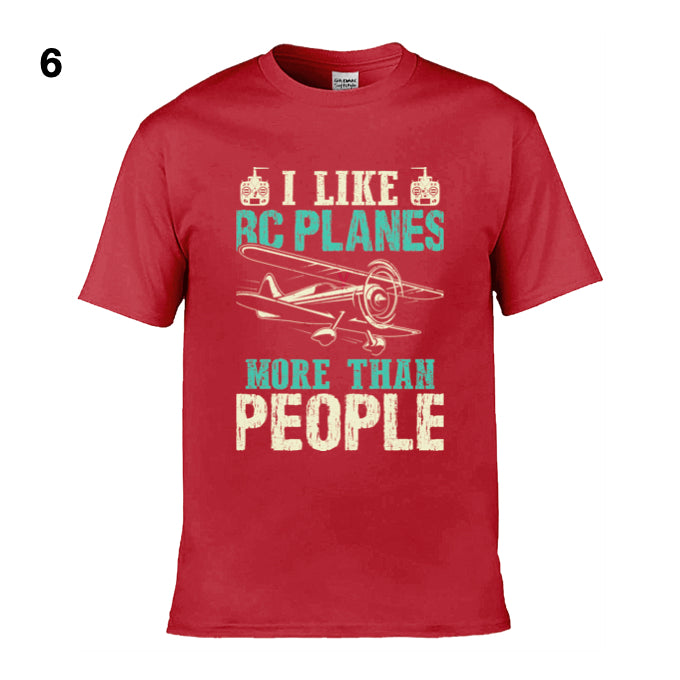 Mens T-Shirt (Gildan Softstyle 64000) - 11 Colours to choose from with 'I like RC planes more than people')
