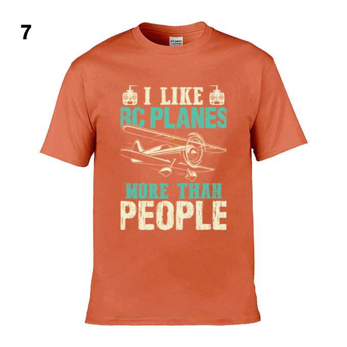 Mens T-Shirt (Gildan Softstyle 64000) - 11 Colours to choose from with 'I like RC planes more than people')