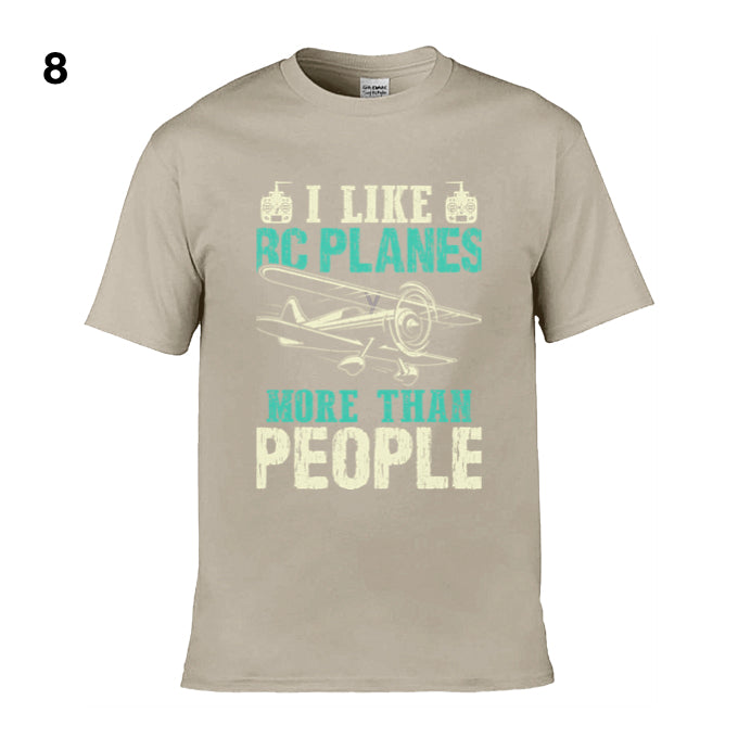 Mens T-Shirt (Gildan Softstyle 64000) - 11 Colours to choose from with 'I like RC planes more than people')