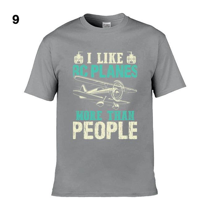 Mens T-Shirt (Gildan Softstyle 64000) - 11 Colours to choose from with 'I like RC planes more than people')