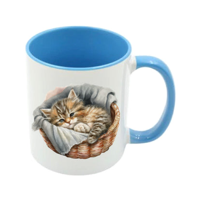 Mug - 11oz - Kitten in a basket