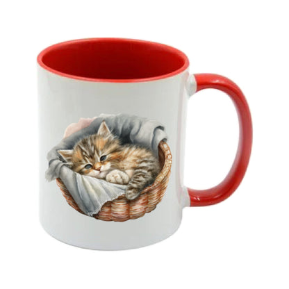 Mug - 11oz - Kitten in a basket