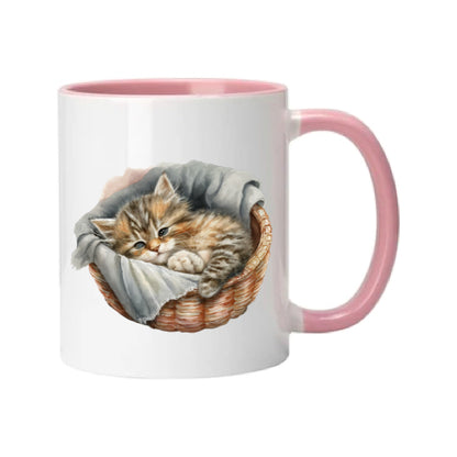 Mug - 11oz - Kitten in a basket
