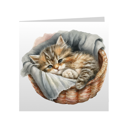 Square Greeting Cards - Cute Kittens