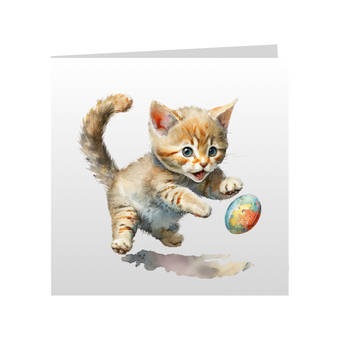 Square Greeting Cards - Cute Kittens