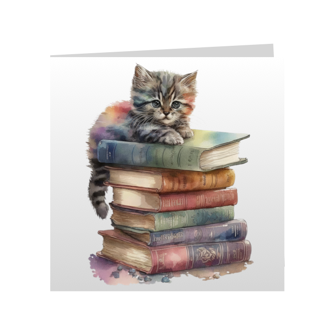 Square Greeting Cards - Cute Kittens