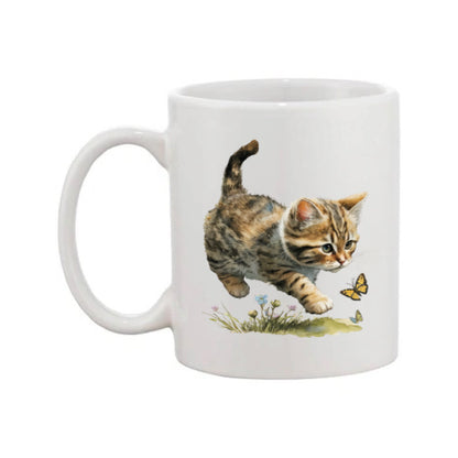 Mug - 11oz - Kitten with a butterfly 1