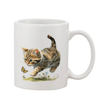 Mug - 11oz - Kitten with a butterfly 1