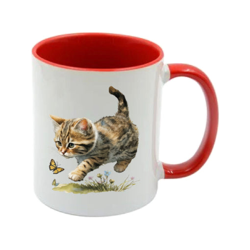 Mug - 11oz - Kitten with a butterfly 1