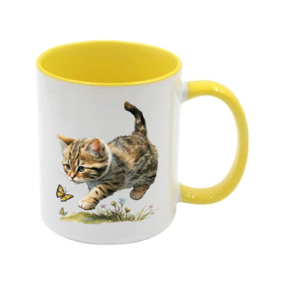 Mug - 11oz - Kitten with a butterfly 1