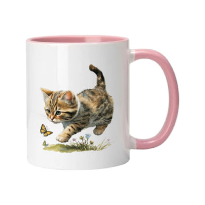Mug - 11oz - Kitten with a butterfly 1