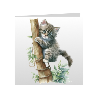 Square Greeting Cards - Cute Kittens