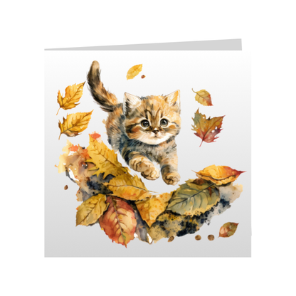 Square Greeting Cards - Cute Kittens