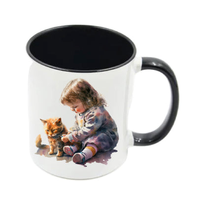 Mug - 11oz - Kitten and child