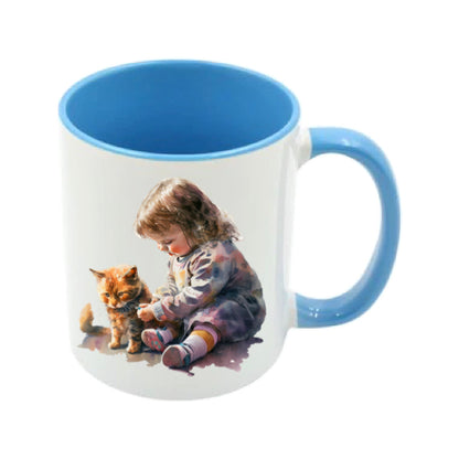 Mug - 11oz - Kitten and child
