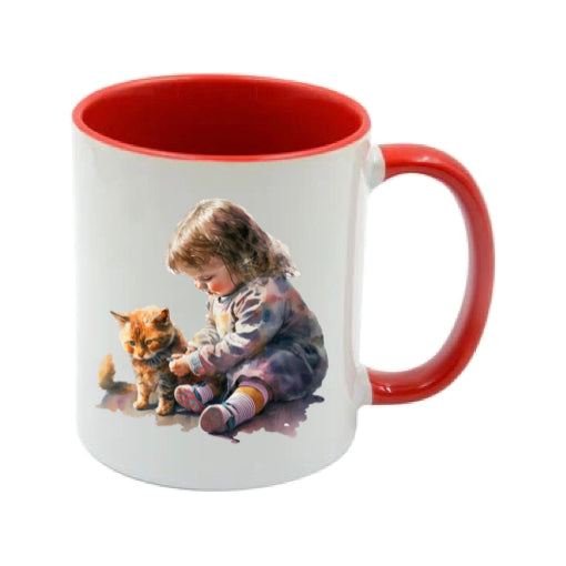 Mug - 11oz - Kitten and child