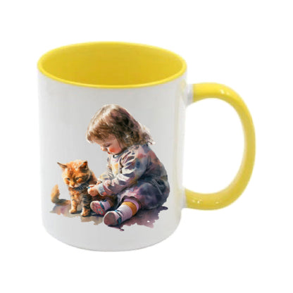 Mug - 11oz - Kitten and child
