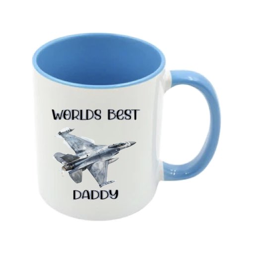 Mug - 11oz - Worlds Best Dad/Daddy/Grandad/Grandpa/Hero with Planes