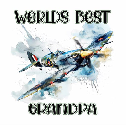 Mug - 11oz - Worlds Best Dad/Daddy/Grandad/Grandpa/Hero with Planes