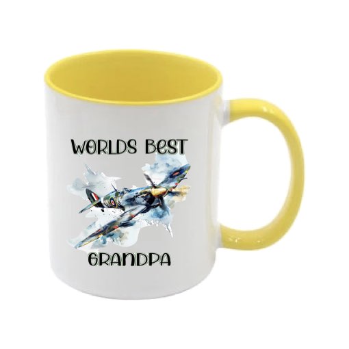 Mug - 11oz - Worlds Best Dad/Daddy/Grandad/Grandpa/Hero with Planes