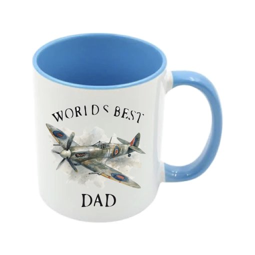 Mug - 11oz - Worlds Best Dad/Daddy/Grandad/Grandpa/Hero with Planes