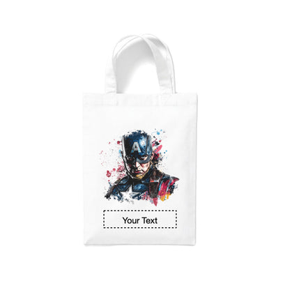 Small White Cotton Tote Bags 2.5ltr - Marvel Characters
