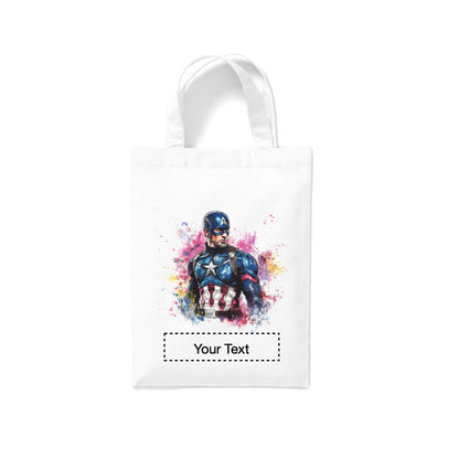 Small White Cotton Tote Bags 2.5ltr - Marvel Characters