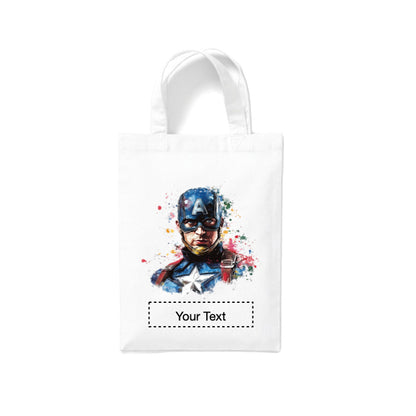 Small White Cotton Tote Bags 2.5ltr - Marvel Characters