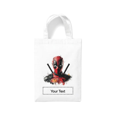 Small White Cotton Tote Bags 2.5ltr - Marvel Characters