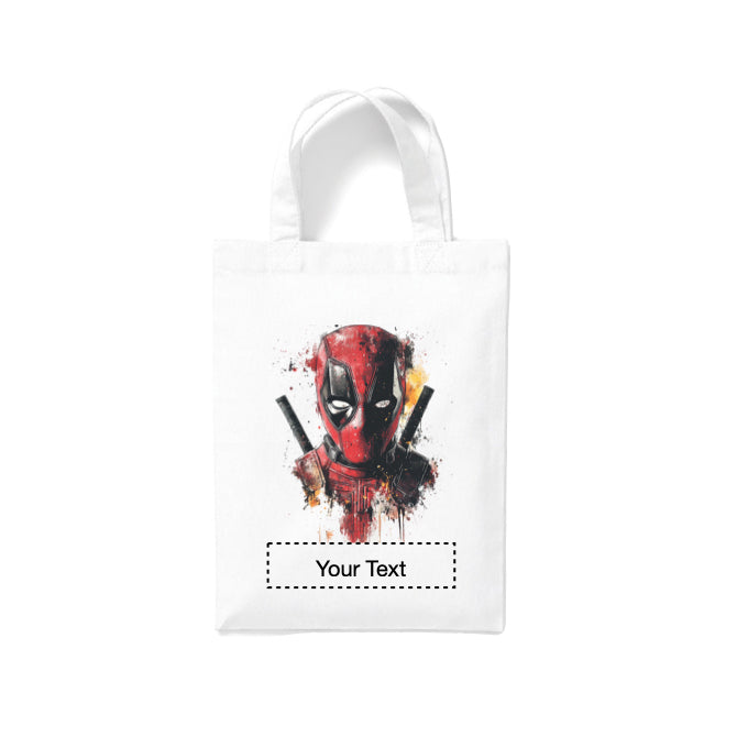 Small White Cotton Tote Bags 2.5ltr - Marvel Characters