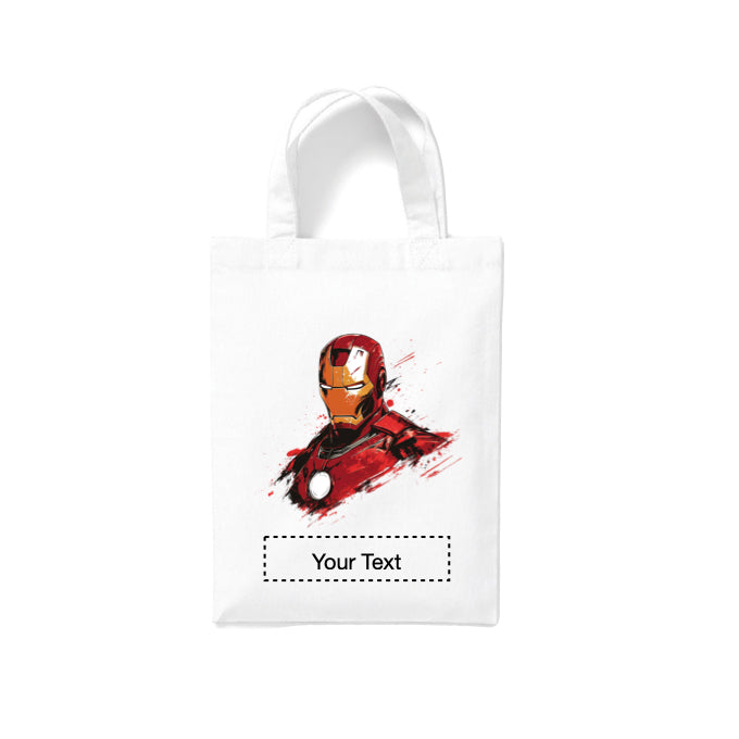 Small White Cotton Tote Bags 2.5ltr - Marvel Characters